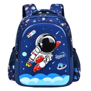 Kinder Umhängetasche Cartoon 3D Stereoskopische Astronaut Schultasche Wasserdicht Kind Rucksack Kleiner Junge Traum Grundschule