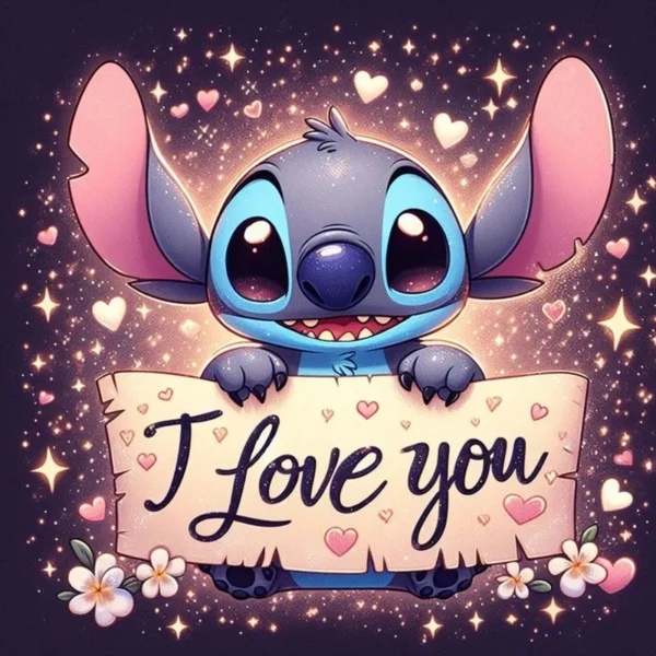 Disney DIY Diamant Stickerei Lilo und Stitch volle Runde Mosaik Cartoon Diamant Malerei neue 2025, kreative Hobbys Wandkunst