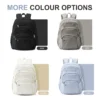 Lässiger Nylon-Rucksack, Rucksack für Damen, Multi-Pocket-Design in Hellblau, langlebig für Schule, Gymnasium und College-Büchertasche 6