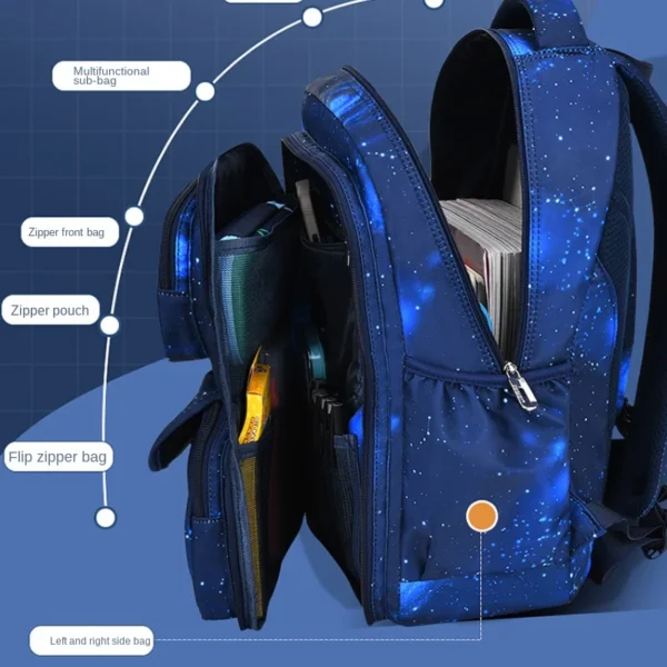 2023 neue Wasserdichte Kinder Schule Taschen Für Jungen Orthopädische Grundschule Rucksack Kinder Schul Buch Tasche Mochila Infantil 5