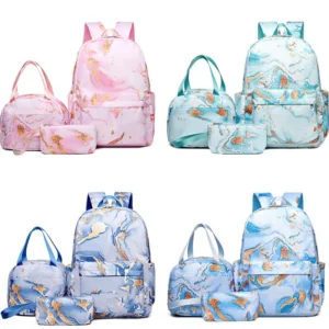 3-teiliges Set Lilo Stitch Schüler Schultasche Mädchen Junge Kind Rucksack Doppel Umhängetasche Reise Stift Tasche Büchertasche Laptop Sets Urlaub Geschenk 2
