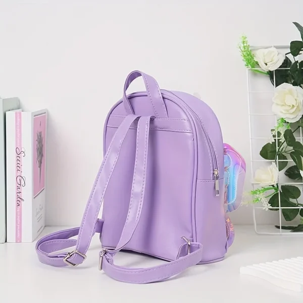 Kleinkinder Rucksack Cartoon Einhorn Schult asche Pailletten transparente Schmetterling Flügel Bücher tasche für Mädchen Kinder wasserdichte Schult asche 2024 5