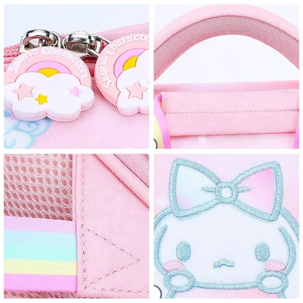 Sanrioed Cinnamoroll Anime Niedlicher Kinderrucksack mit großer Kapazität, Schulranzen, Studenten-Cartoon-Umhängetasche, Reisegeschenk für Freunde 6