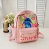 2025New Disney Lilo und Stitch Rucksack Kawaii Cartoon Anime Gedruckt Zubehör Lagerung Tasche kinder Casual Schulter Tasche Geschenk 2