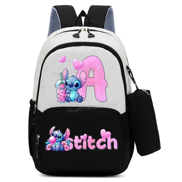 Lilo & Stitch Schulrucksack mit Federmäppchen – Hochleistungsmodell für Schüler