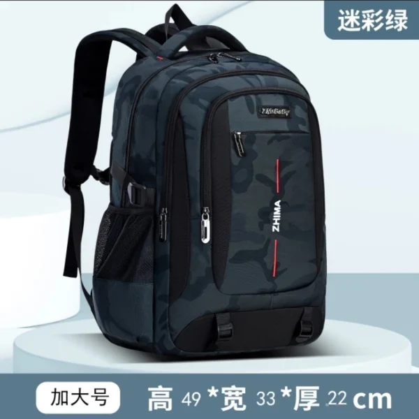 Schultaschen für Teenager-Jungen, hohe Mittelschule, Büchertasche, Schultasche, Reiserucksack, großer Laptop-Rucksack für den Schulanfang 6