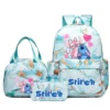 3 Teile/satz Lilo Stitch Rucksack Cartoon Sport Rucksack für Mädchen Bagpack Laptop Teen Reise Schule Student Teenager Bookbag 4