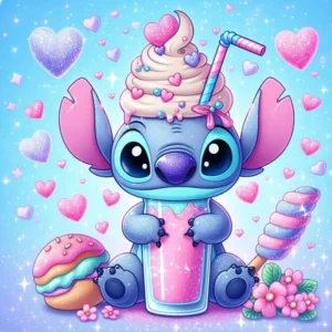 Disney DIY Diamant Stickerei Lilo und Stitch volle Runde Mosaik Cartoon Diamant Malerei neue 2025, kreative Hobbys Wandkunst