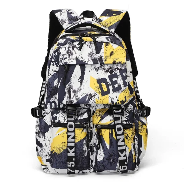 Neuer modischer Schulrucksack für Jungen im Teenageralter, coole Schultasche, wasserdichter Reiserucksack, große College-Büchertasche, Kinderschultaschen 3