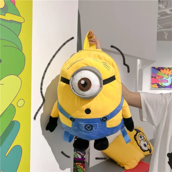 Ich – Einfach Unverbesserlich 4, neuer Cartoon-Anime-Plüsch-Rucksack, Minions-Puppe, große Schultasche, große Kapazität, Studenten-Cartoon-Rucksack, Geschenk 6