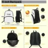 Kinderrucksäcke Fußball RB L-LeipzigS Umhängetasche Federmäppchen Schüler Schultaschen mit großer Kapazität für Jungen Mädchen Bestes Geschenk 6