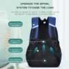Grundschüler Schultasche Jungen 1,2,3,4,5,6 Klassen 6-12 Jahre alt Astronaut Umhängetasche Laptop Rucksack Wasserdicht WEA 2