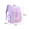 Sanrioed Anime Kuromi niedlichen Kinder Rucksack Schüler Schulkinder Briefpapier Schult aschen Cartoon große Kapazität Umhängetasche Geschenk 2