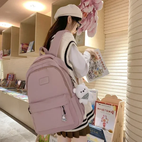 Damenrucksack wasserdicht groß, Laptop- & Schulrucksack Mädchen 4