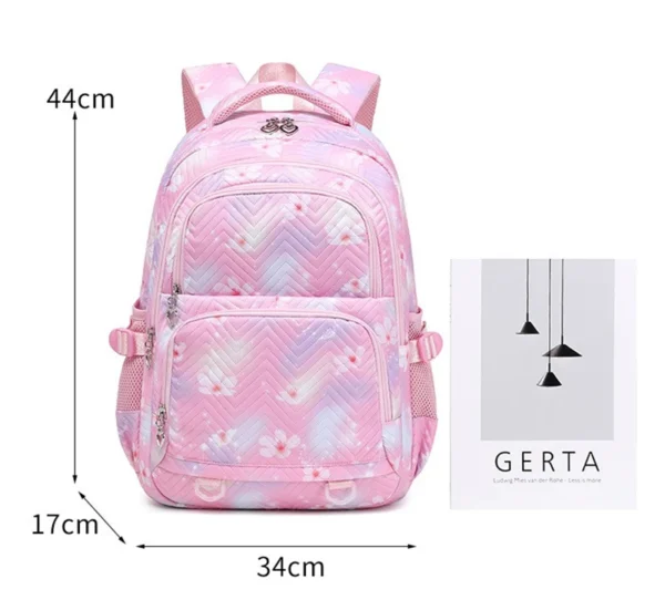 Lilo Stitch Rucksack mit großem Fassungsvermögen, Tagesrucksack, leichte Schultasche, lässiger Reiserucksack für Damen und Mädchen, Stift-Lunchtaschen 2