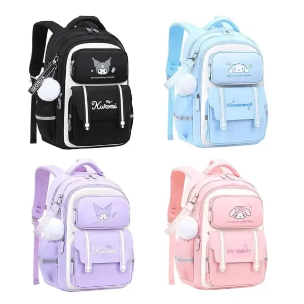 Sanrioed Anime Kuromi Melodie Cinna moroll Pochacco große Kapazität Rucksack niedlichen Schult asche Cartoon Student Umhängetasche Geschenk