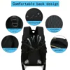 Reiserucksack mit großer Kapazität, multifunktionaler Laptop-Schulrucksack, Outdoor-Sport-Tagesrucksack, Gepäcktasche mit Schuhfach 4