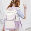Cinnamoroll Rucksack Jungen Mädchen Büchertasche Tasche Teenager Kinder Rucksack Schultasche Rucksack Mochila mit Geldbörse 3