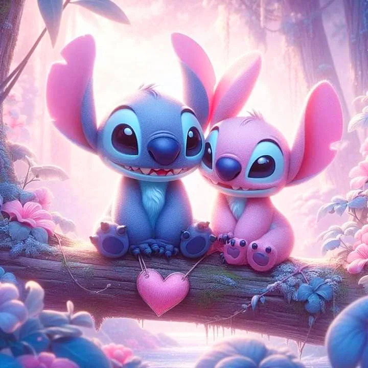 Disney Neue Ankunft Diamant Mosaik Lilo Und Stich Liebe Diamant Malerei Blume Voll Platz Runde Stickerei Wand Dekoration