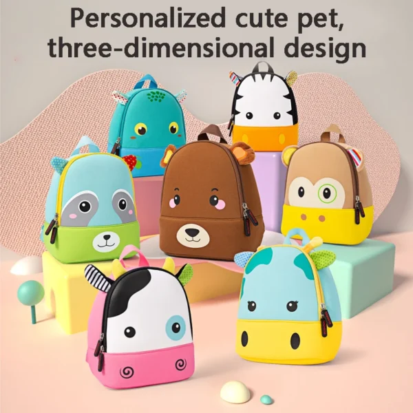 Mode Kinder Schultaschen 3D Biomimetic Tier Kinder Rucksack Kindergarten Jungen und Mädchen Schultaschen Mini Rucksack Büchertasche 3