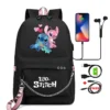 Disney Lilo Stich Rucksack Mädchen Student Teenager Kinder Rucksack Junge Schult asche täglich Rucksack Cartoon Bücher tasche Reisetaschen