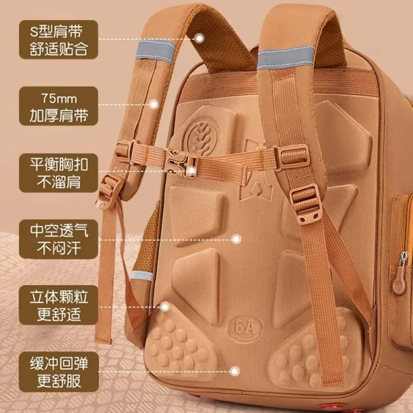 Kinder Schultaschen für Jungen Mädchen Kinder Rucksack Grundschule Orthopädischer Schulrucksack Wasserdichte Schultasche Büchertasche 4