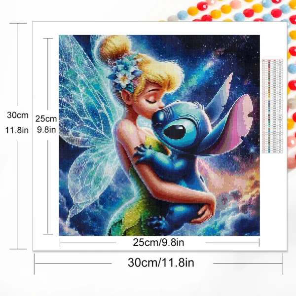 Disney Diamant Mosaik Elf Malerei Stich Kreuz stich Bild Strass Stickerei Cartoon volle Runde Neuankömmling Handwerk 2