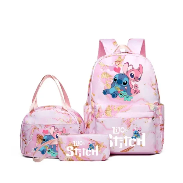 3-teiliges Rucksack-Set mit Stichdruck, mit Tragetasche und Tasche, großer, leichter und atmungsaktiver Outdoor-Rucksack 3