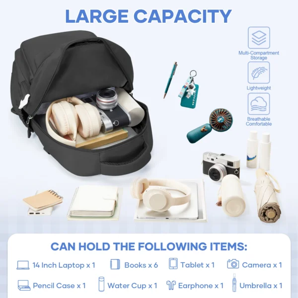 Rucksack für Teenager, Mädchen, Jungen, Mittelschüler, Reiserucksack, hoher Mädchenrucksack, lässiger Tagesrucksack, Rucksack für die Schule 3
