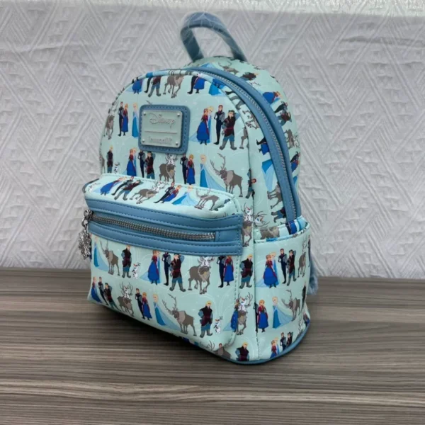 Loungefly Frozen Rucksack, modisch, niedlich, Anime, Elsa, Rucksack, Mini-Kinder-Schultasche, Damen, Outdoor, Freizeit, Reisetasche, Geschenke 3