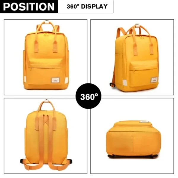 KONO Unisex Schulrucksack College Rucksack Leichte Schultasche Tagesrucksack für Männer Frauen Jungen Mädchen, passt 13 6