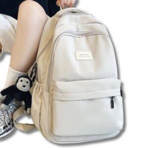 Multifunktionaler Damenrucksack – Einfarbig, mit vielen Taschen & hoher Kapazität