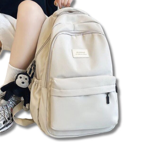 Multifunktionaler Damenrucksack – Einfarbig, mit vielen Taschen & hoher Kapazität
