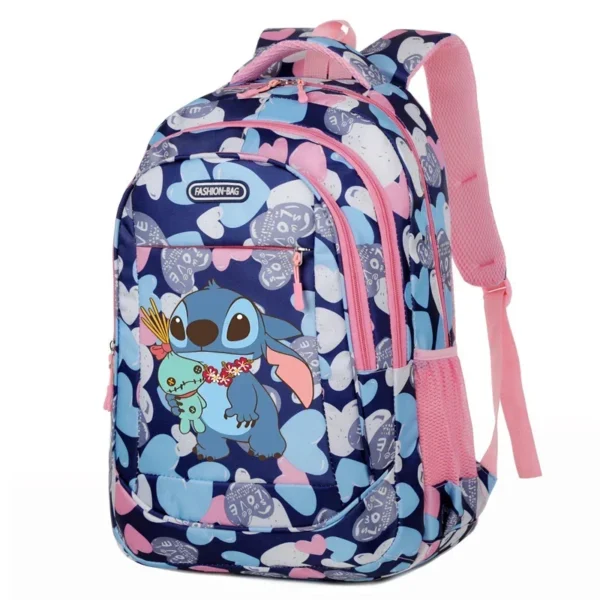 Lilo & Stitch Disney Damen Große Schultasche Studentenrucksack Mädchen Büchertasche Tasche Teenager Rucksack Schultasche Rucksack Mochila 5