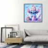Disney DIY Diamant Stickerei Lilo und Stitch volle Runde Mosaik Cartoon Diamant Malerei neue 2025, kreative Hobbys Wandkunst 3