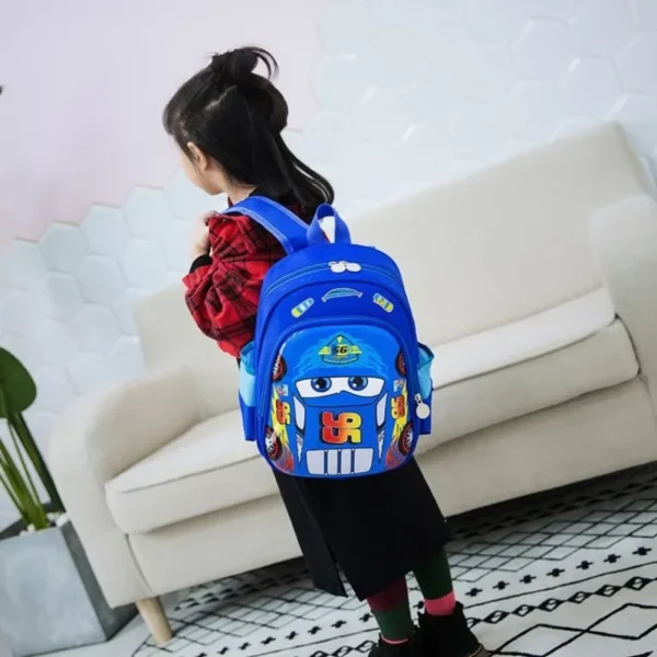 Disney 2025 Neue Mode Schultasche Kinder Schultasche Baby 3-5-6 Jahre alt McQueen Cartoon Rucksack Jungen und Mädchen Rucksack 6