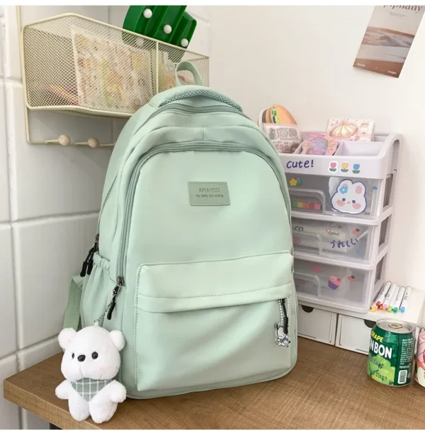 Japanischer Schulrucksack groß Mädchen Jungen, minimalistisches Design 3