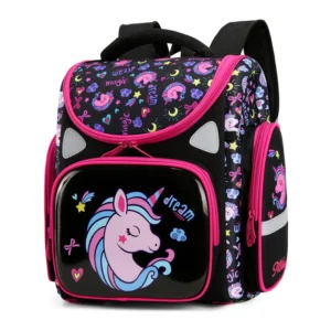 Neue 2022 Mädchen Schule Rucksack Orthopädische 3D Einhorn Muster Jungen Buch Tasche Grundschule Taschen Mädchen Rucksack Mochila Escolar