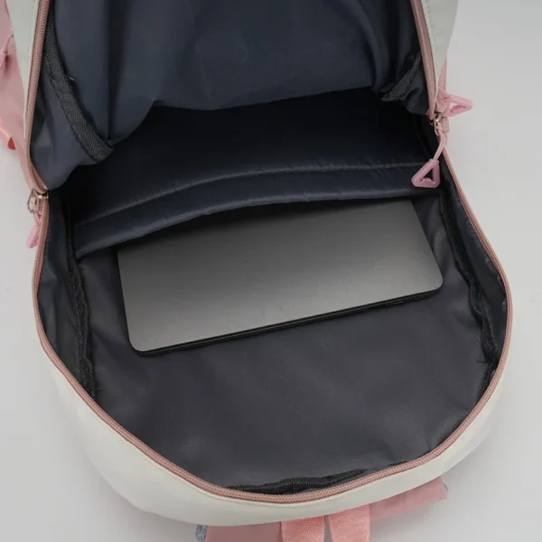 Brief Lilo Stitch Rucksack Hochleistungs-Studentenrucksack mit Federmäppchen Niedlicher Cartoon-Schultasche Atmungsaktiver Anime-Rucksack 5