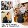 Schulrucksack für Mädchen, ästhetischer Rucksack für Frauen, niedliche Büchertasche, Preppy, College, lässig, leicht, Laptop-Rucksack, Diebstahlschutz 6