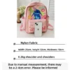 2025New Disney Lilo und Stitch Rucksack Kawaii Cartoon Anime Gedruckt Zubehör Lagerung Tasche kinder Casual Schulter Tasche Geschenk 6