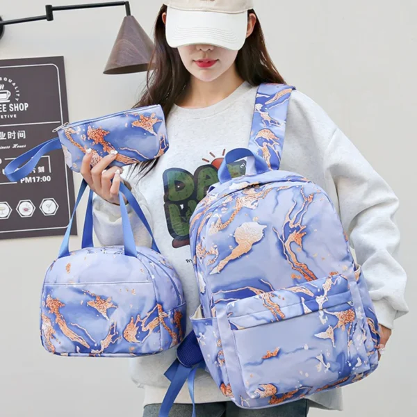 3-teiliges Set Lilo Stitch Schüler Schultasche Mädchen Junge Kind Rucksack Doppel Umhängetasche Reise Stift Tasche Büchertasche Laptop Sets Urlaub Geschenk 6