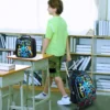 Rollrucksack für Jungen, 3-teilige Kinder-Roll-Büchertasche mit Lunchtasche, Schultasche mit Rollen für Kinder – Spielkonsole 6