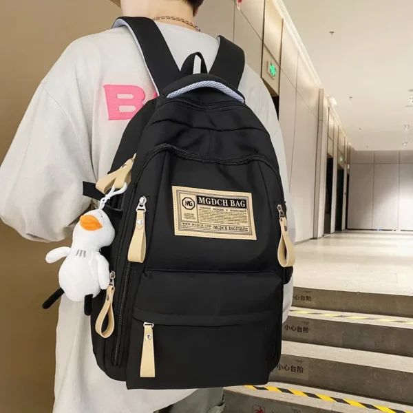 Mode Große Student Schule Rucksack Rucksack Mädchen Jungen Schule Tasche Hohe Kapazität Frauen Rucksack Weibliche Freizeit Reise 2