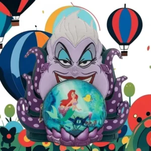 Kindertasche Schurken Szenen Ursula Kristallkugel Mini-Rucksack Die kleine Meerjungfrau Rucksack für Kinder