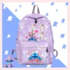 Disney Lilo Stitch Rucksack für Jungen und Mädchen, Rucksack für Teenager, Studenten, Schulanfang, Mochila, Kinder, 26 Buchstaben, Büchertasche, Damen-Rucksack 2