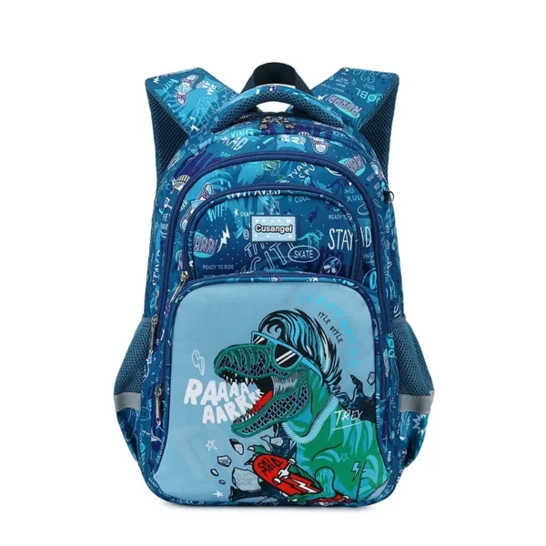 Cartoon Einhorn 3-teiliges Set Schultaschen für Mädchen Jungen Kinder Weltraumrucksack Grundschüler Rucksack mit Lunchbox 5