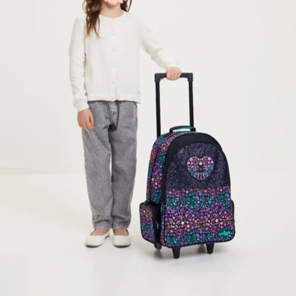 Neue Kinder Heißer Verkauf Schul Weibliche Nette Hochwertige Schwarze Katze Blume Bleistift Fall Mittagessen Tasche Trolley Tasche Zurück zu Schule 3