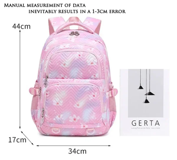Neue Lilo Stitch Büchertasche für Mädchen, niedlich, bedruckt, große Kapazität, Studentenrucksack, trendige Schultasche, leichte modische Reisetasche 6