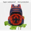Spinnen-Rucksack + Federmäppchen-Set für Jungen, Schultasche, Grundschule für Kinder, Schultasche, Cartoon, wasserdichter Primärrucksack 4